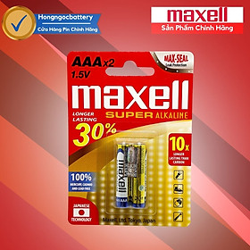 Mua Vỉ 2 Viên Pin AA   Pin AAA 1 5V Maxell Super Alkaline Bền gấp 10 Lần - Hàng chính hãng