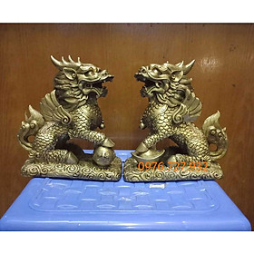Mua Cặp kỳ lân phong thủy mẫu ngồi cao 16cm  mẫu kỳ lân bằng đồng  vật phẩm phong thủy
