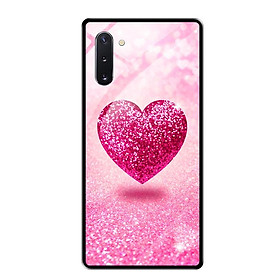 Ốp Lưng Kính Cường Lực cho Samsung Note 10 - 0419 HEART10 - Hàng Chính Hãng