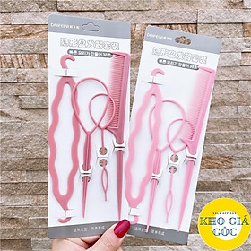 Set Dụng Cụ Tạo Kiểu Tóc Tết Bện Cho Nữ-giao màu ngẫu nhiên