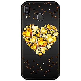 Ốp lưng cho Samsung Galaxy A30 nền tim vàng 2 - Hàng chính hãng