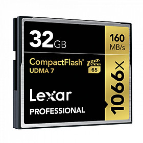 Thẻ Nhớ Lexar CF 32GB Professional 1066x (160 Mb/s) - Hàng chính hãng