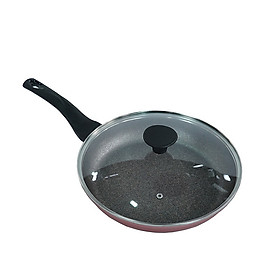 Chảo Ecoramic công nghệ Hàn Quốc chống dính sâu lòng 28 cm + nắp kính