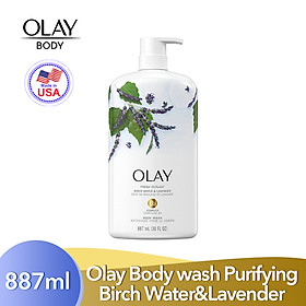 Sữa tắm Olay Body Wash Fresh Outlast - Purifying Birch Water & Lavender 887ml