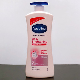 Sữa dưỡng thể vaseline healthy bright hồng làm mịn &trắng da 725ml mẫu mới