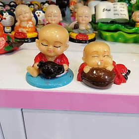 BỘ TƯỢNG HAI CHÚ TIỂU GÕ MÕ