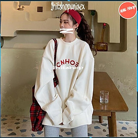 Áo thun tay dài 1HITSHOP áo thun nữ suông dài tay form rộng unisex in chữ ĐAM cotton dày đẹp 2 màu đen trắng