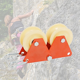 Rock Climbing Hiking Mountaineering Arborist Double Rope Protection Wheels Accessories