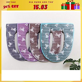 Mua Miếng Đệm Lót Bồn Cầu Giữ Ấm Nhiều Màu Sắc Dễ Thương (Giao màu ngẫu nhiên)