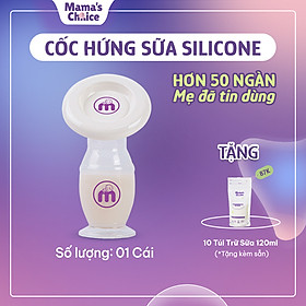 Cốc Hứng Sữa Mama’s Choice, Hút Sữa Rảnh Tay, Chất Liệu Silicone Cao Cấp, Chứng Nhận An Toàn FDA - 2 Cốc GIÁ TỐT