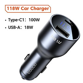 Toocki 120w xe sạc điện thoại sạc nhanh