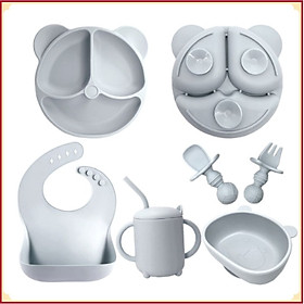 Mua Bộ Set 6 Dụng Cụ Ăn Dặm cho Bé Baby Bear Silicon Cao Cấp Tiêu Chuẩn Châu Âu BPA FREE