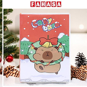 Sổ Capybara Christmas A6 - Kẻ Ngang - 120 Trang 100gsm - The Sun 01