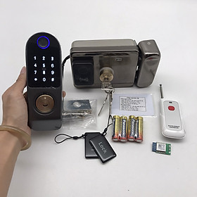Khóa cổng thẻ từ - vân tay 2 mặt đọc thông minh SG-10BR ( Remote điều khiển từ xa)