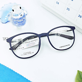 GỌNG KÍNH NAM NỮ, PHOM TRÒN, MÀU XANH NAVY , NHỰA DẼO, CHÍNH HÃNG CHALLENGER CU22008-C2