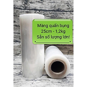 1 cuộn màng co quấn bụng 25cm- 1,2kg