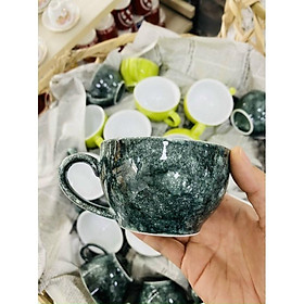 Mua Cốc cafe capuchino men đá  màu tuyệt đẹp