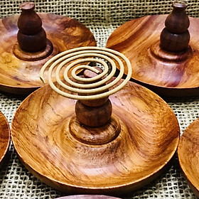 Mua ĐĨA 3 LỖ HỒ LÔ GỖ HƯƠNG CẮM NHANG K TĂM  NHANG CÓ TĂM  NHANG VÒNG- RẤT TIỆN LỢI  BỀN ĐẸP