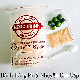 Túi 280g Bánh tráng muối nhuyễn cao cấp siêu ngon bánh tráng Ngọc Trinh