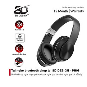 Mua Tai nghe Bluetooth chụp tai cSD Design PH98  âm thanh chất lượng cao  sắc nét  hỗ trợ thẻ nhớ  Bluetooth 5.0
