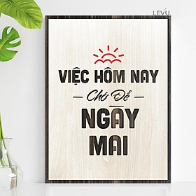 Tranh treo tường Gỗ trang trí phòng tạo động lực