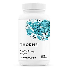 Thorne Research - 5-MTHF 1 mg Folate - Active Vitamin B9 Folate Supplement - 60 Capsules
