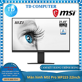 Mua Màn hình vi tính MSI Pro MP223 ~ 22inch (21.45  Full HD VA 100Hz  HDMI + VGA) - Hàng chính hãng DGW phân phối