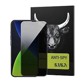 Mua Miếng Kính Cường Lực Chống Nhìn Trộm cho iPhone 15 / 15 Plus / 15 Pro / 15 Pro Max MIPOW KINGBULL ANTI SPY PROTECTOR - Hàng Chính Hãng