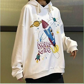 ÁO HOODIE NÓN CHUI TRÙM ĐẦU NAM NỮ UNISEX TÊN LỬA HTNS ÁO KHOÁC NỈ NGOẠI MỀM MỊN, Áo Nỉ Hoodie Nữ Nam Unisex ulzzang from rộng-Jins Store