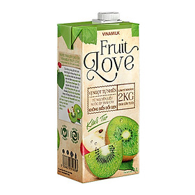 COMBO 4 HỘP NƯỚC TRÁI CÂY CAO CẤP FRUIT LOVE KIWI TÁO - HỘP 1L