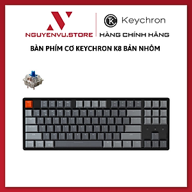 Mua Bàn phím cơ Keychron K8 Bản nhôm có Hot swap (TKL) - hàng chính hãng