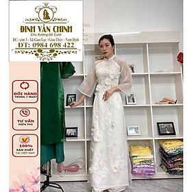 Áo Dài Cách Tân Nữ Vải Tơ Organza lót lụa cao cấp