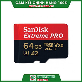 Mua Thẻ nhớ 64GB MicroSDHC SanDisk Extreme Pro- Hàng chính hãng