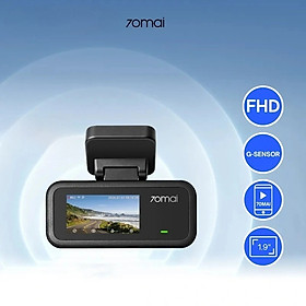Camera hành trình 70mai A210 FullHD HDR góc quay rộng 132°, tích hợp GPS, siêu tụ điện, ghi hình khẩn cấp - Hàng chính hãng