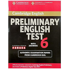 Cambridge Preliminary English Test 6 Student's Book with Answers 