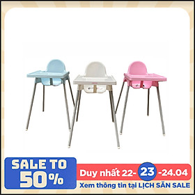 Ghế Ăn Dặm Glosby Babyhop 2 nấc Chân Điều Chỉnh,ăn dặm kiểu nhật và BLW, cho bé từ 6 tháng, được làm từ nhựa nguyên sinh an toàn cho sức khỏe của bé - Hàng chính hãng