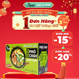 Nguyên Liệu Nấu Phở Chay Hoàn Chỉnh Vipep 320G