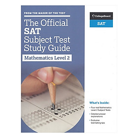 The Official SAT Subject Test Study Guide Mathematics Level 2