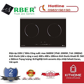 Bếp từ Arber AB - EI600- Hàng Chính Hãng