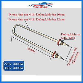 Mua Thanh Điện Trở Nhiệt Nấu Nước Chữ U 380VAC Thép Không Gỉ