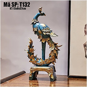 Tượng chim phượng hoàng lửa trang trí nội thất cao cấp - Đồ Decor trang trí nhà cửa đẹp - Mã T132