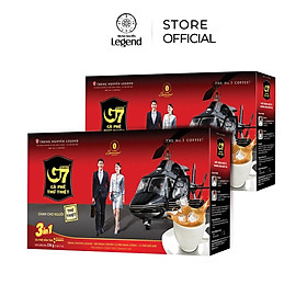 Combo 2 Hộp Cà Phê Sữa Hòa Tan G7 3in1 - Hộp 21 gói - Trung Nguyên Legend (Gu vừa, béo, thơm, vị đậm)