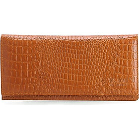 Ví nữ da bò vân cá sấu nhỏ 2 gấp nhiều màu Huy Hoàng HT3101-02-03-04