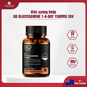 Viên uống bổ xương khớp nhập khẩu chính hãng New Zealand GO GLUCOSAMINE 1-A-DAY 1500mg (30 viên) hỗ trợ tăng dịch khớp, giảm tình trạng thoái hóa khớp, khô khớp, cứng khớp; nuôi dưỡng xương sụn khớp khỏe mạnh
