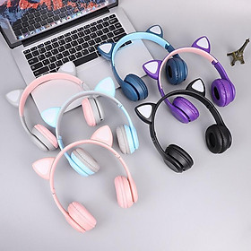 Mua Tai nghe bluetooth chụp tai - Tai mèo dễ thương- ROYALMIC P47M có khe cắm thẻ nhớ - Tai Nghe Có Mic - Âm Thanh Đỉnh Cao - Hàng Chính Hãng
