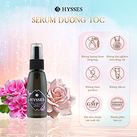 Tinh Chất Dưỡng Tóc Cao Cấp Hysses Hair Serum Dành Cho Tóc Nhuộm & Khô, Giúp Dưỡng Ẩm, Giảm Xơ Rối, Bảo Vệ Tóc Dưới Nhiệt Độ Cao Với Tinh Dầu Hoa Hồng - Phong Lữ - Argan Hữu Cơ Tự Nhiên