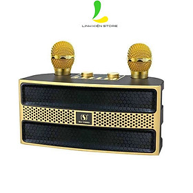 Mua Loa Bluetooth Karaoke YS202 (YS-202) - Loa di động chất liệu nhựa cứng kèm micro không dây có hiệu ứng đổi giọng hát karaoke   nghe nhạc cực hay