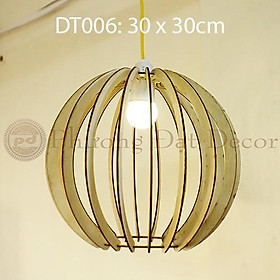 Mua Đèn Gỗ Đẹp Trang Trí/ Đèn Thả Trần DT006