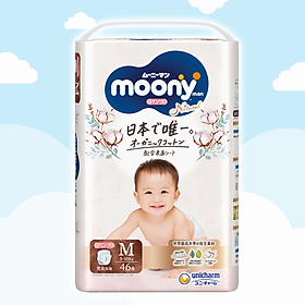 Tã/Bỉm Quần Moony Natural Size M- 46 miếng( bé 5-10kg)