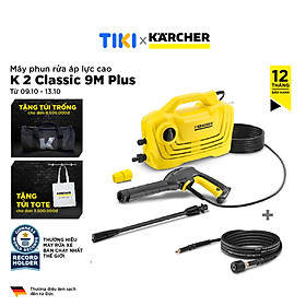 Mua Máy xịt rửa xe 1400W KARCHER K2 CLASSIC 9M Plus  máy rửa xe cao áp 110Bar kèm dây xịt 9m và phụ kiện - Karcher chính hãng